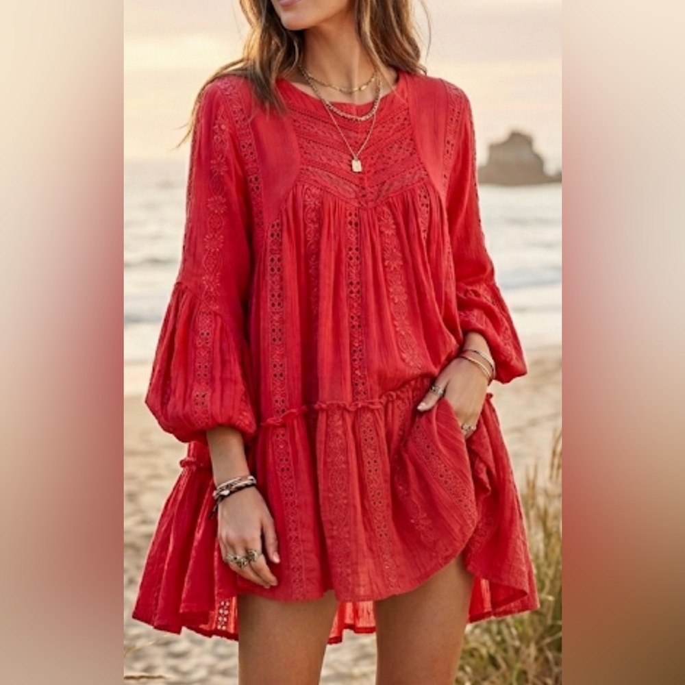 Free People Sweetest Dream Tunic- Size Medium - Picture 2 of 10